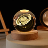 3D Crystal Ball Night Lamp(SATURN)