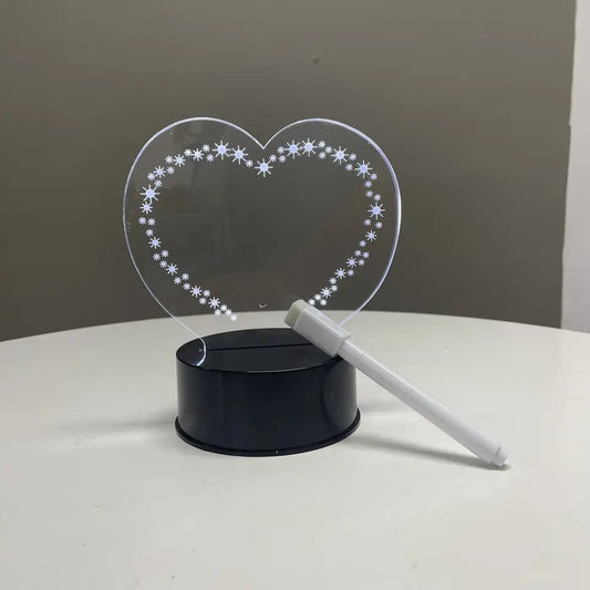 Acrylic Message Board Heart