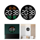 Round Digital Wall Clock