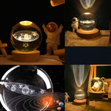 3D Crystal Ball Night Lamp(SOLAR SYSTEM)