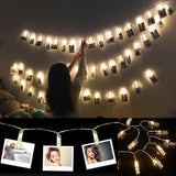 Clip LED String Lights for Photo Hanging