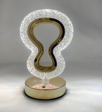 LED Guitar Shape Crystal Table Lamp