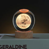 3D Crystal Ball Night Lamp(MOON)