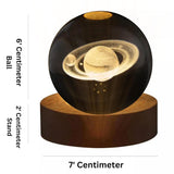 3D Crystal Ball Night Lamp(SATURN)