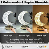 LED Moon Shape Crystal Table Lamp