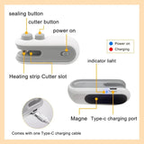 Mini Sealing Machine Small and 2-in-1 Rechargeable Magnetic Snack Sealer