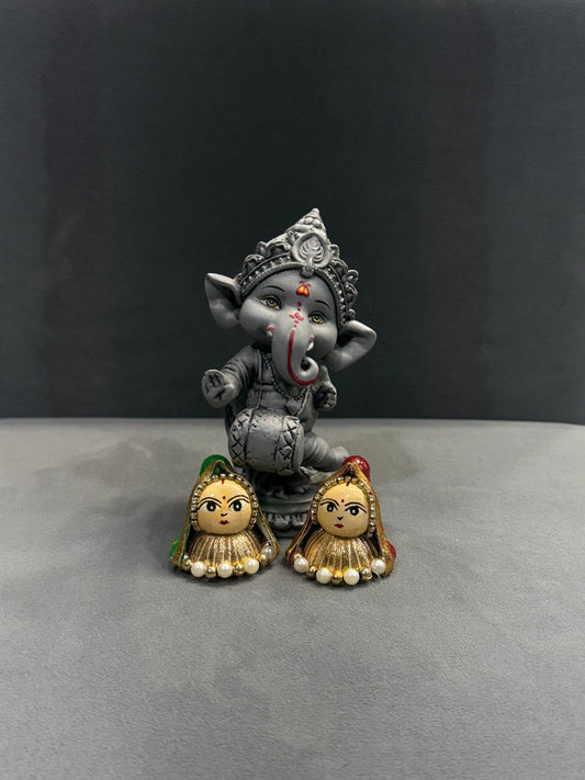 Riddhi Siddhi murti with Moti-Mala Edition