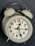 Twin Bell Cream Clock Small